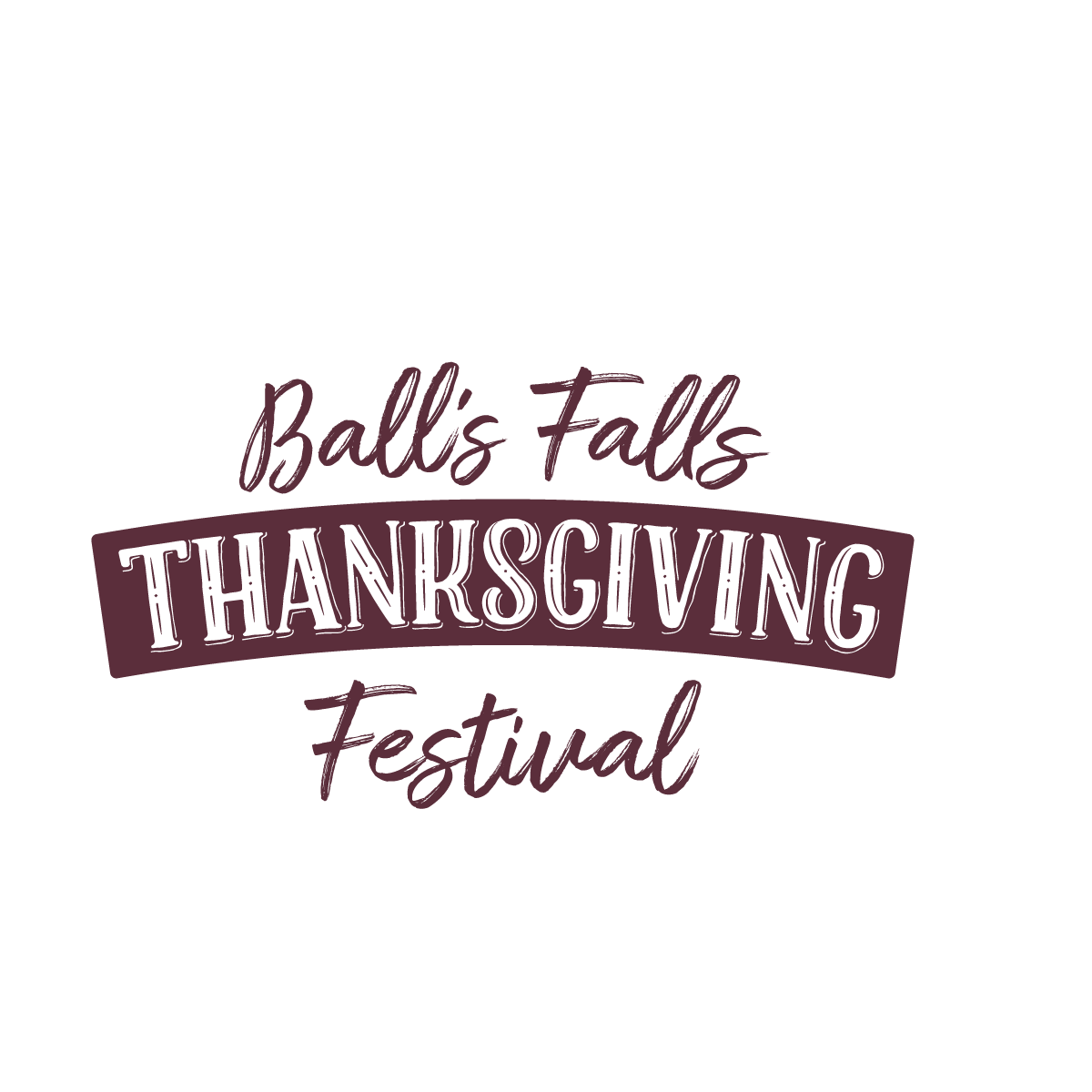 Festival Logo in Maroon